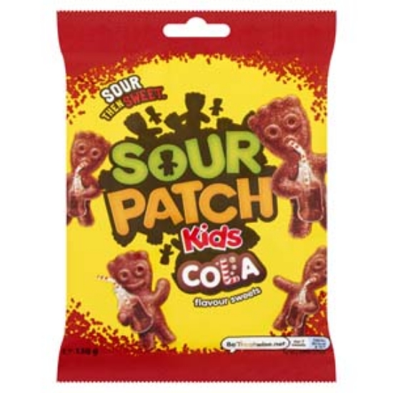 Picture of Bags Sour PatchKids Cola (BROWN) 130g  x10